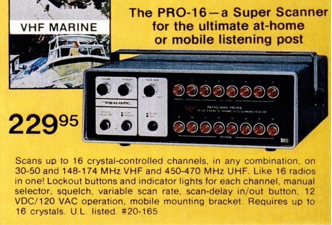 PRO-16A Ad from Feb 75 Popular Science